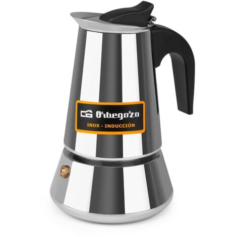Cafetera italiana Manual ORBEGOZO KFI 460 A 4 TAZAS REF 18117,