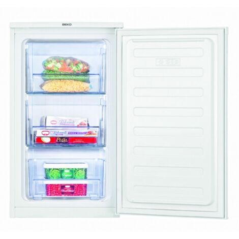 Congelador vertical 82cm 47,5cm 65L Clase E BEKO FS1 66020 Blanco