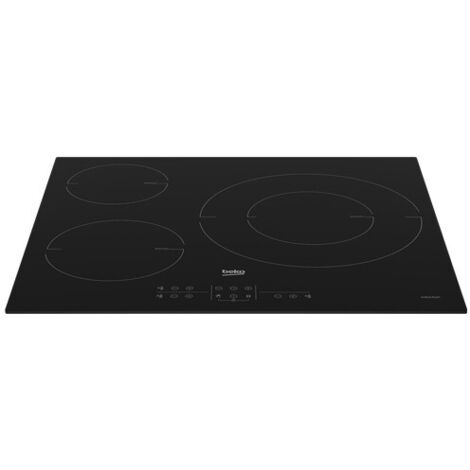 Placa de Inducción 58cm 3 Zonas Fuego 32cm BEKO HII63205MT Neg