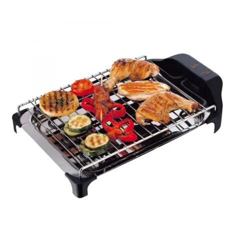 Plancha Grill de Asados 420 x 267 mm 2400W JATA BQ101   Negro