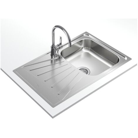 Teka STARBRIGHT 45 E-XP 1C 1E REV - Fregadero De Cocina Acero 43 Cm 1 Cubeta 1 Escurridor