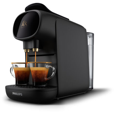 Philips Domestic Appliances L'Or Barista Sublime - Cafetera de Cápsulas, Reconocimiento de Cápsula Doble, 1 o 2 Tazas, Bandeja de Goteo Ajustable, Negro LM9012/60, 0,8 l