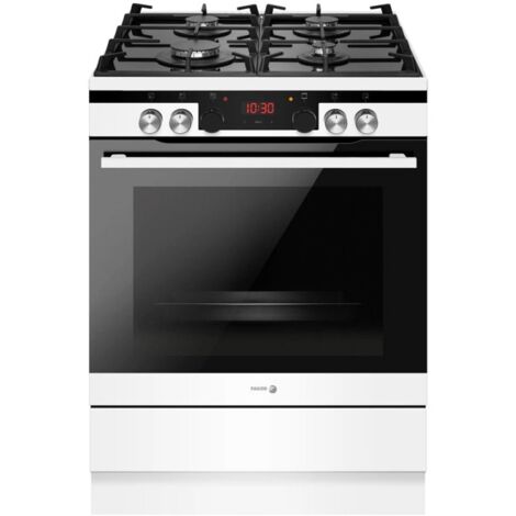 Cocina Gas on Glass 60cm 4 Quemadores Gas FAGOR 3CLG-610BB Horno