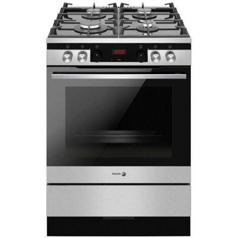 Cocina Gas 60cm 4 Quemadores Gas FAGOR 3CLG-610BX Horno Multifunc
