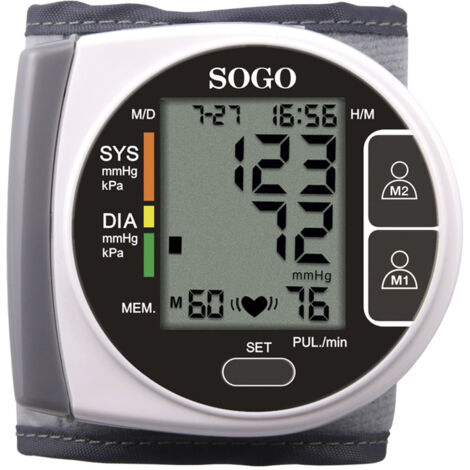 Tensiómetro Antebrazo Automático LCD Sogo SS14070W Gris (1/2)