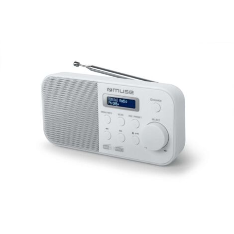 Radio FM-DAB+ Radio despertador portátil MUSE M109DW DAB+, FM a D