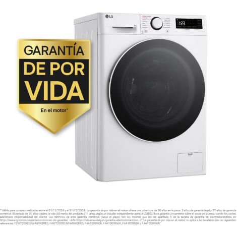 Lavadora LG F2WR5S08A0W de 8Kg Clase A y 1200Rpm   Blanco, Motor