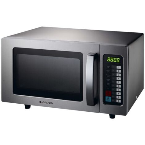 Microondas Inox con tirador 25L 1000W ASPES AMWH2510001MD Inox