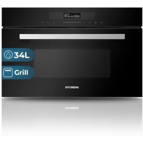 Horno Compacto Grill HYUNDAI HHMW3414DGB00   34L, Clase G, Negro