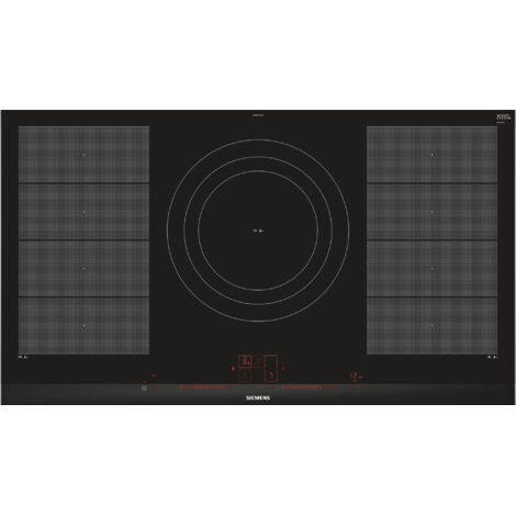 placa de inducción 90cm 5 fuegos 11100w flexinduction negra - ex975lvv1e - siemens - (1/5)