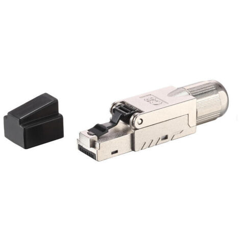 equip 121172 conector RJ-45 negro acero inoxidable (1/2)