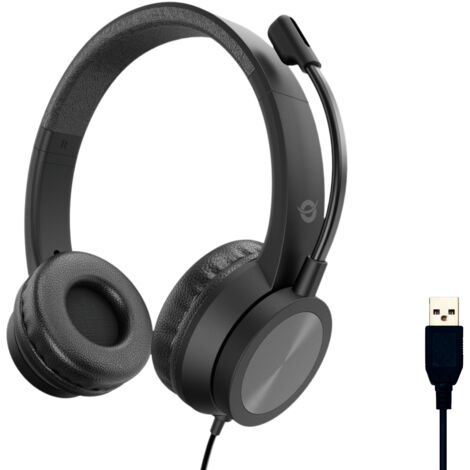 Conceptronic POLONA05B auricular y casco Auriculares Alámbrico Diadema Llamadas/Música USB tipo A Negro (1/5)