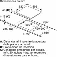 Balay 3EB715LR - Vitroceramica Independiente Radiantes 3 Zonas Coccion Ancho 60 Cm
