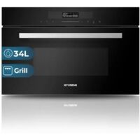 Horno Compacto Grill HYUNDAI HHMW3414DGB00 34L, Clase G, Negro