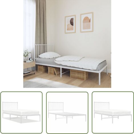 BedBox Gästebett Gästebett Mit Verstellbarem Kopfteil 90x200 Cm Hochwertiges Vierkantmetallgestell Verstellbares Kopfteil Incl Husse S0g3h04z
