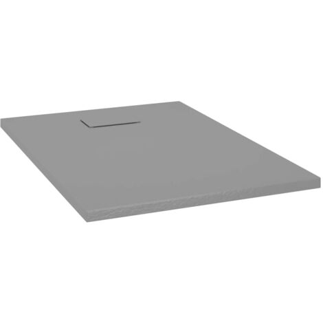 The Living Store Duschwanne SMC Grau 100x70 cm - Duschwannen