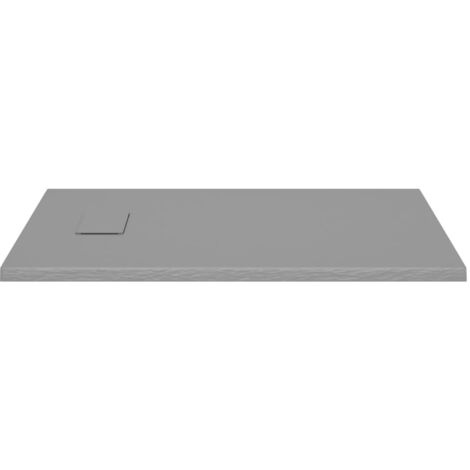 The Living Store Duschwanne SMC Grau 100x70 cm - Duschwannen
