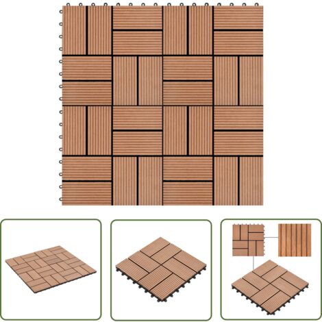 LILIIN Steinteppich Naturstein - 11 Marmorfliesen 30x30 Cm Für Terrasse & Balkon