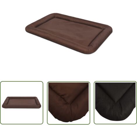 The Living Store Hundebett Größe L Braun - Hunde Bett - Hundebett - Oxford Gewebe - Wasserabweisendes Hundebett - Anti Rutsch Hundebett (1/5)