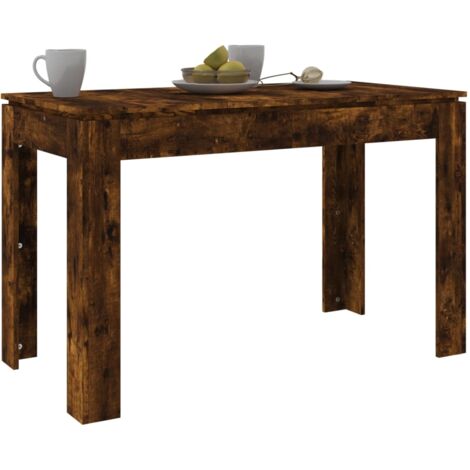 The Living Store Esstisch Räuchereiche 120x60x76 cm Holzwerkstoff ...