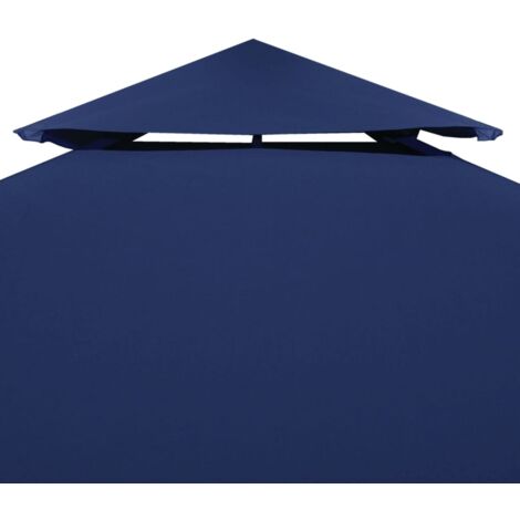 The Living Store PavillonDachplane mit Kaminabzug 310 g/m² 4x3 m Blau
