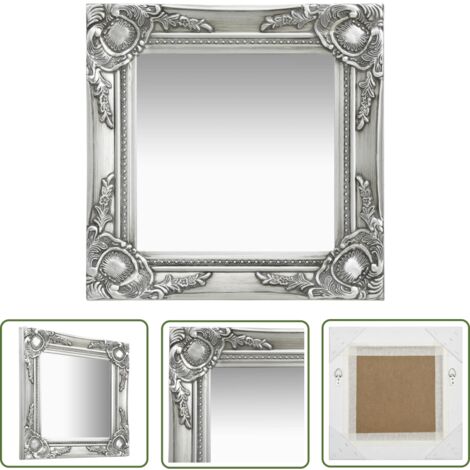 Select Mirrors Rhone Wandspiegel – 60x90 Cm, Französisch Vintage, Weiß Matt, Mit Holzrahmen