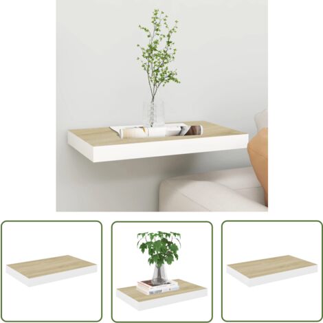 Shinewider Schweberegal Aus Aluminium – 25,4cm Breit, Silber, Wandmontage Für Router, Deko, Bücher