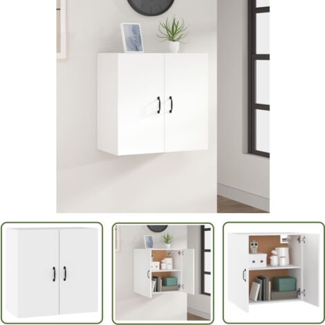YuuSsea Hängeschrank Lyon Weiß 80x31x60 Cm, Holzwerkstoff