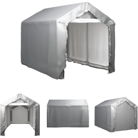 The Living Store Lagerzelt 180x300 Cm Stahl Grau the-living-store-lagerzelt-180x300-cm-stahl-grau