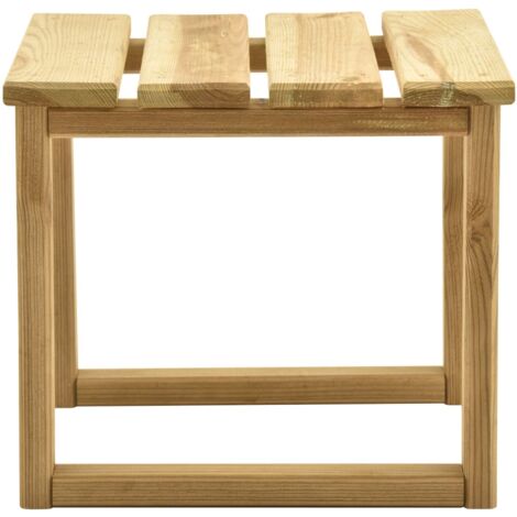 The Living Store Tisch für Sonnenliege 30x30x26 cm Imprägniertes Kiefernholz - Gartenmöbel - Tisch - Kiefernholz - Outdoor Möbel - Gartenparty