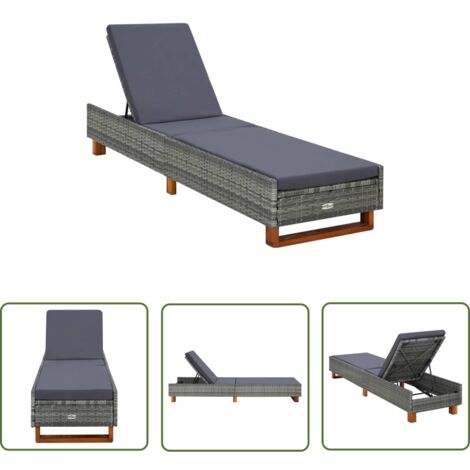 Home Deluxe Daybed Florida - Outdoor Liegestuhl Mit Polstern Für Garten Und Terrasse