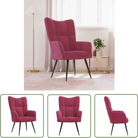 VidaXL Relaxsessel Weinrot Stoff (372482) Ab 145,80 Produktbild-Vorschau 9