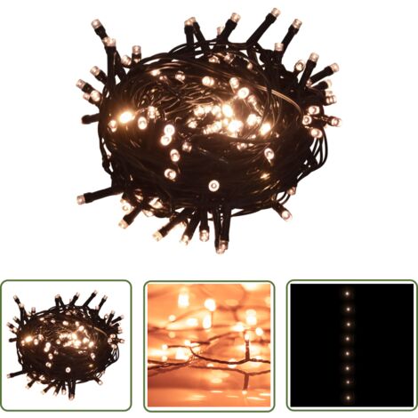 1800 LED Lichterkette – 36 M, Warmweiß, 8 Effekte, IP44 – Für Innen & Außen, Weihnachtsbaum Bis 3,6 M