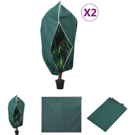 vidaXL Coperture con Cerniera per Piante 4pz 70 g/m² 3,93x3,5 m