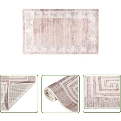 Carpet City Badezimmer-Teppich Waschbar Weiß 50x90
