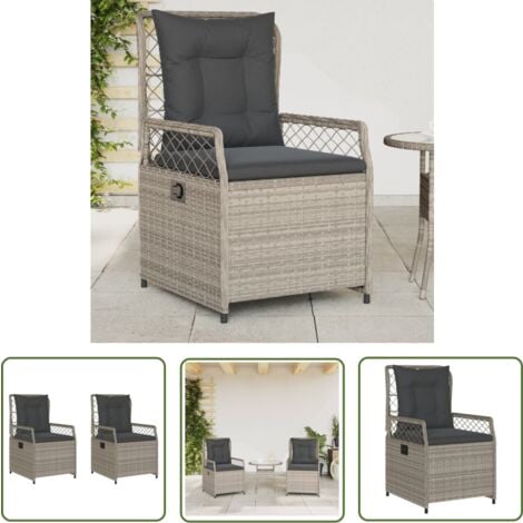 Lycce Gartenstuhl Leon Poly-Rattan - Naturfarbener Stuhl Für Balkon & Terrasse