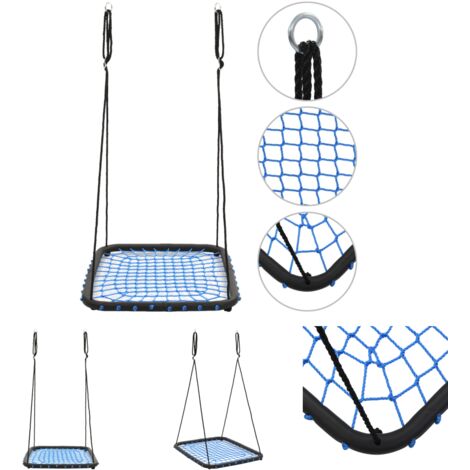 The Living Store Schaukel 104 x 76 cm 200 kg Blau Schaukeln