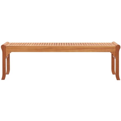 The Living Store Gartenbank 3Sitzer 150 cm Massivholz Eukalyptus