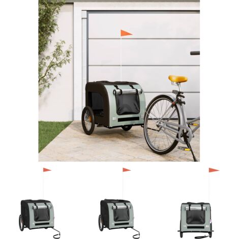 Produktbild von VidaXL Fahrradanhänger Hun Schwarz Oxford-Gewebe Und Eisen Im VidaXL