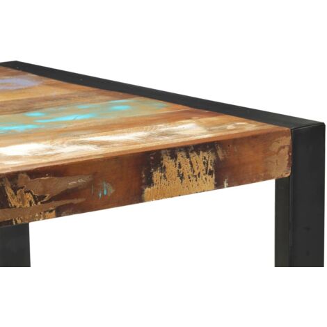 The Living Store Konsolentisch 110x35x76 cm Massives Altholz - Industriel Stil - Wohnzimmer Dekoration - Altholzmöbel - Sideboard - Kommode