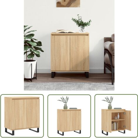 VidaXL Schuhregal Sonoma-Eiche 80x25x81 Cm Holzwerk Produktbild-Vorschau 7