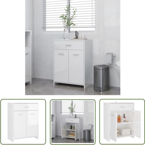 Badezimmerschrank Altholz Optik 80x33x60cm - Hängeschrank Für Bad