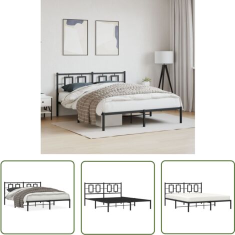 Hunlostten Metallbettgestell 40,6 Cm Hoch – Ohne Boxspring, Robust & Geräuschfrei, Einfach Montierbar