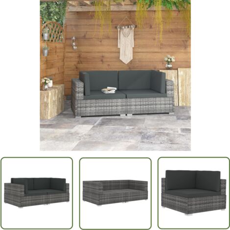 Gartenstühle 2 STK. Poly Rattan Schwarz Für Garte Produktbild-Vorschau 12