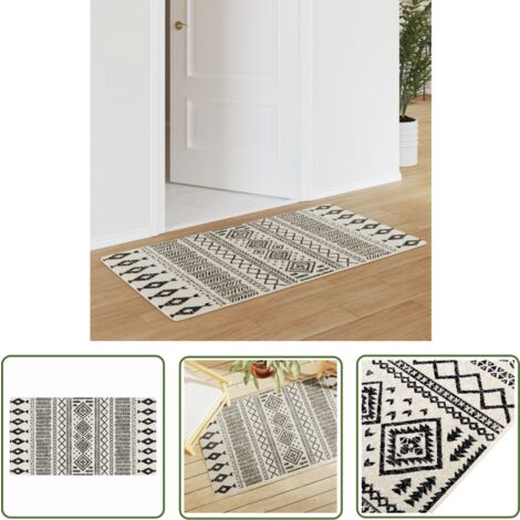 Teppich Wohnzimmer 80x150 Cm Grau - Waschbarer Kurzflor Teppich Rutschfest