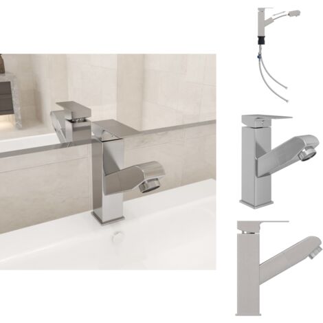 Cinwiny Waschbeckenarmatur Mit 2 Griffen, 10,2 Cm Lochabstand, Mattschwarz – Inkl. Pop-Up-Ablauf & 360° Schwenkbarem Auslauf