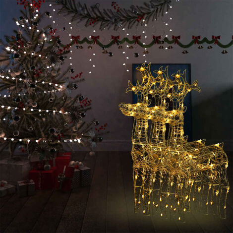 2er-Set Metall-Rentiere Schwarz - Stilvolle Weihnachtsdekoration Für Drinnen & überdachte Außenbereiche