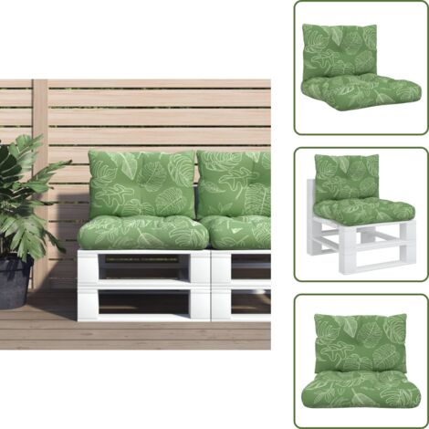 Gartenkissen Set Für Palettenmöbel - 2 Sitzkissen + 2 Rückenkissen Cappuccino