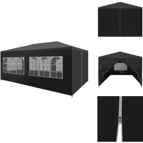Partyzelt 3x6 m Anthrazit Gartenzelt Partyzelt Outdoor Zelt