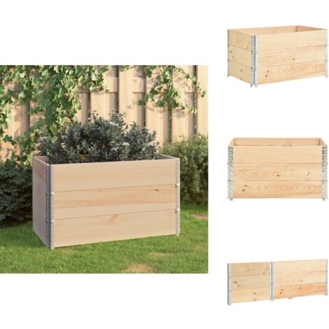 Hochbeete 3 Stk. 50x100 cm Kiefer Massivholz Hochbeet Kiefernholz